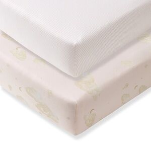 Burt’s Bees Baby good night sky organic cotton crib sheets set of 2 - ranunculus